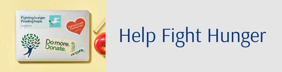 San Diego Food bank banner